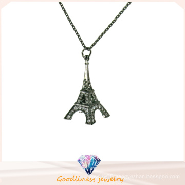 Hot Factory Direct Sale Eiffel Tower 925 Sterling Silver jewelry Pendant Necklace (N6717)